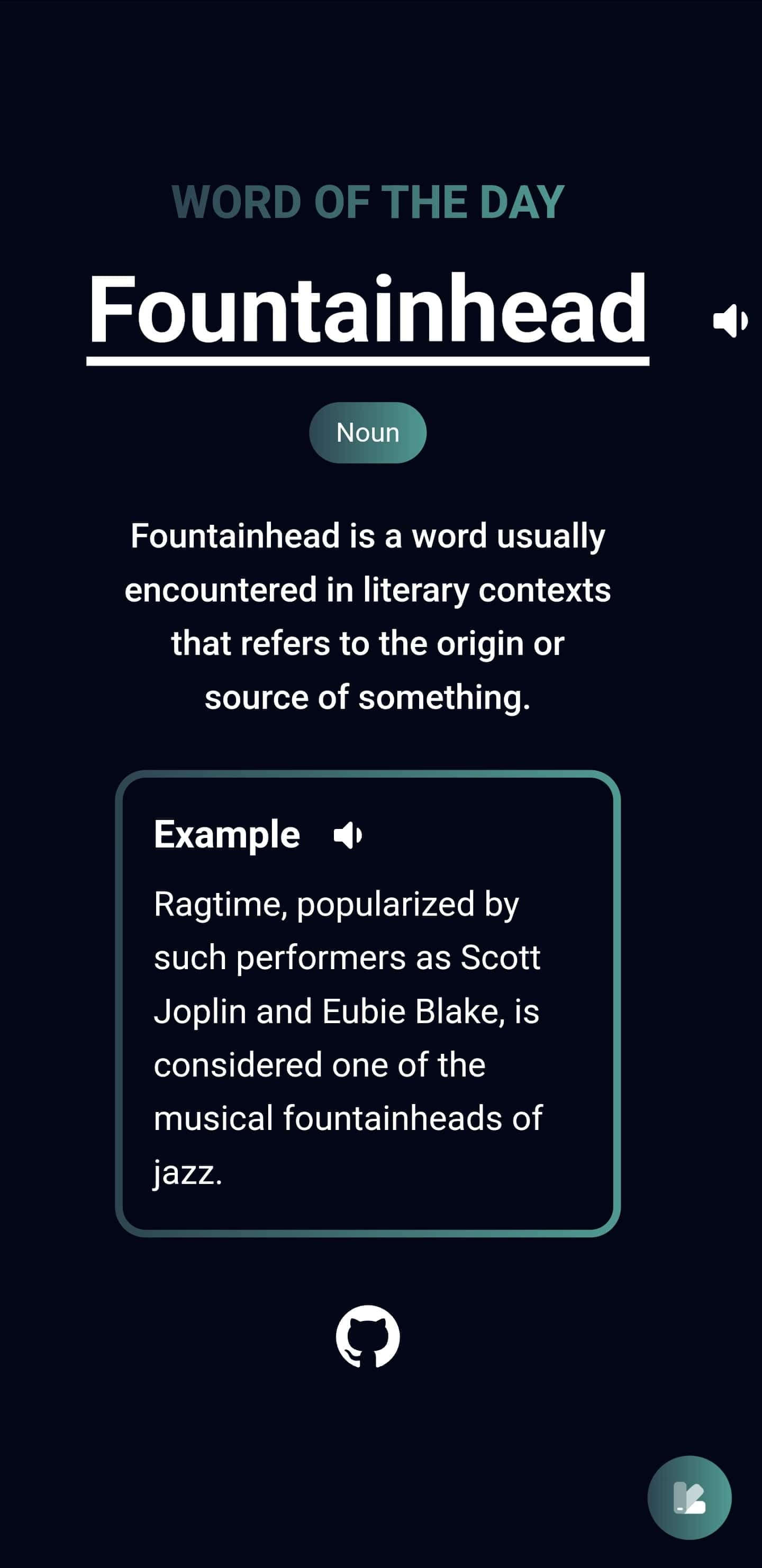 Teal WOTD